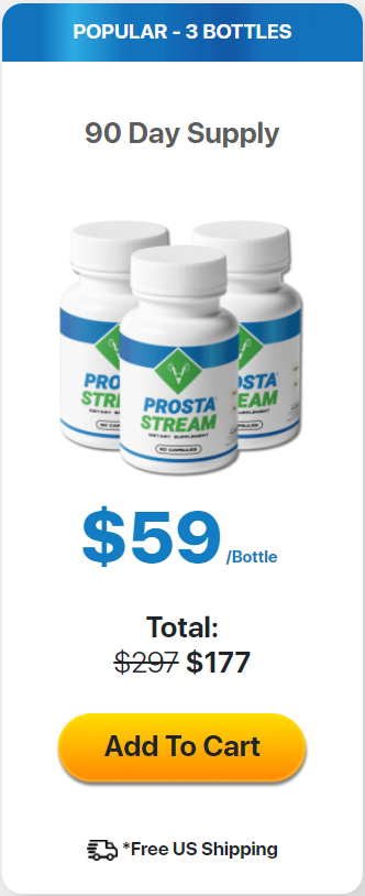 ProstaStream - 3 bottle popular